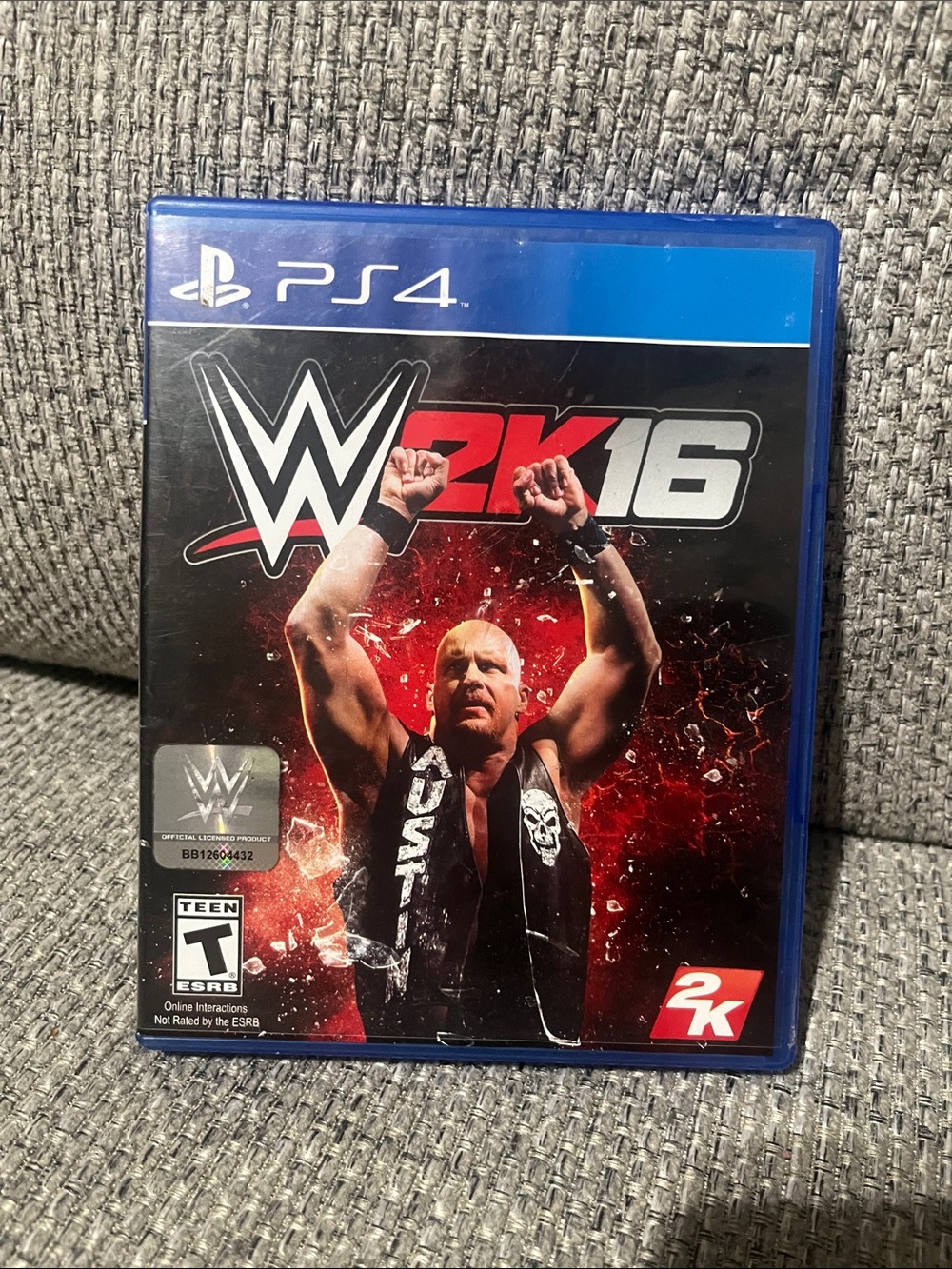 Sony PS4 WWE 2K16 - Black & Red Cover